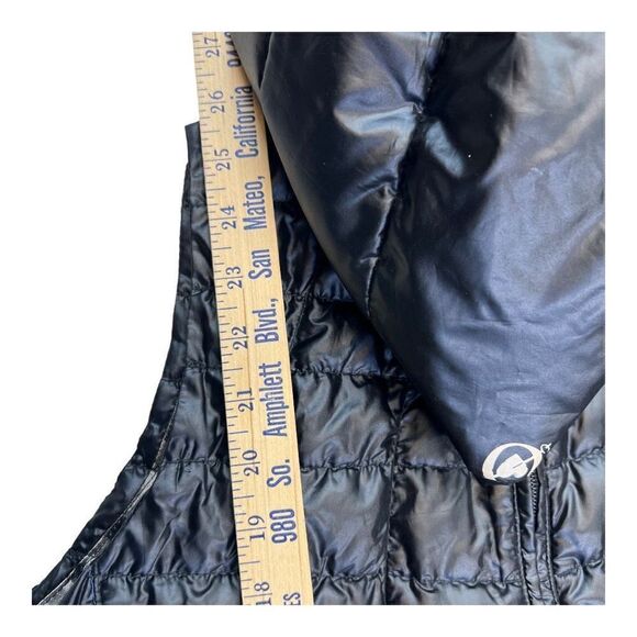 Obermeyer Women's Zip Up Quilted Hooded Vest Down Puffer Jacket Black Size Small - Picture 7 of 12